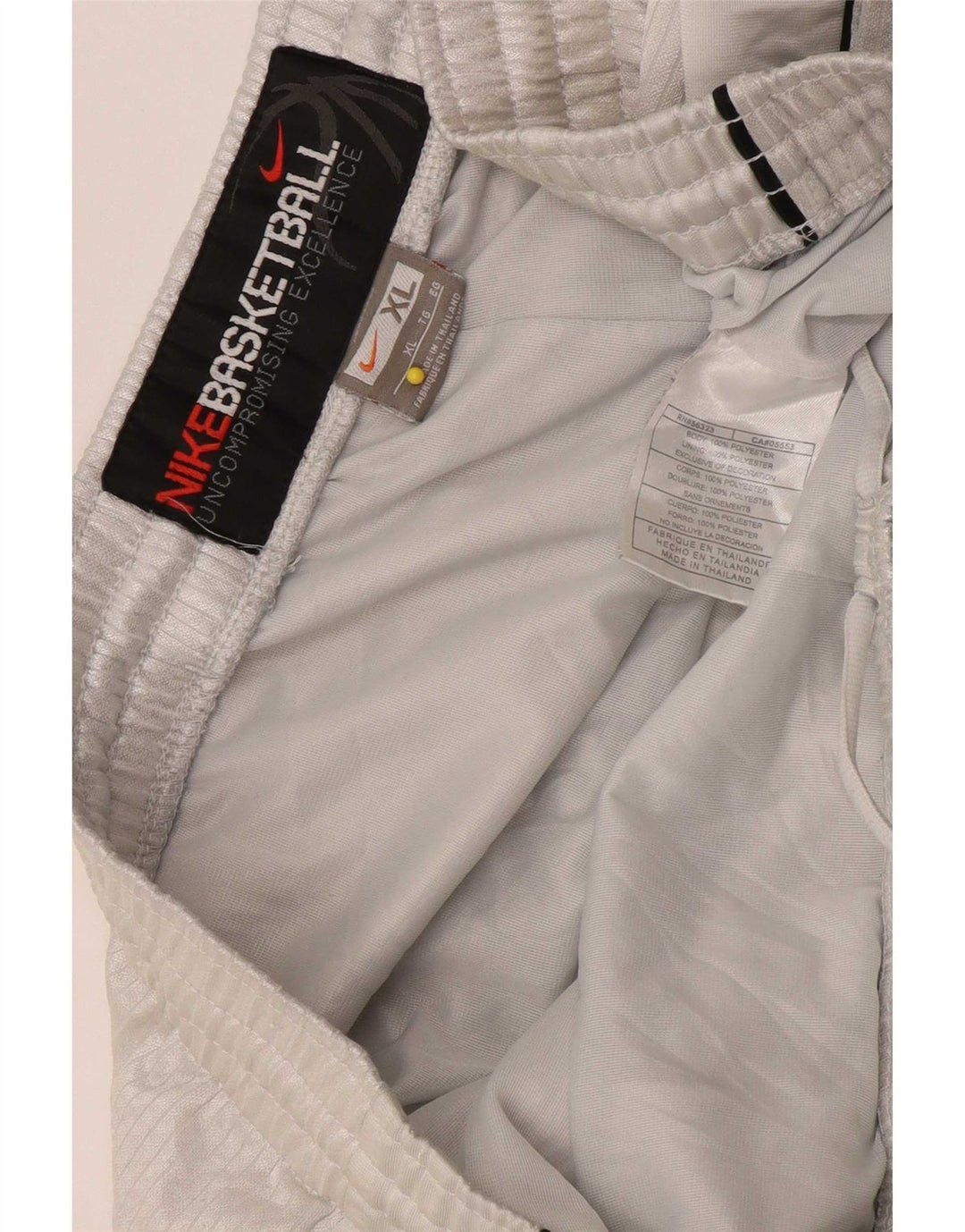 Nike Pantalones cortos deportivos para hombre XL Gris Poliéster