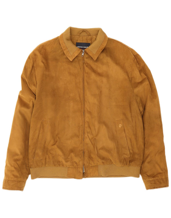 Pierre Cardin Chaqueta Bomber para Hombre UK 42 XL Poliéster Beige