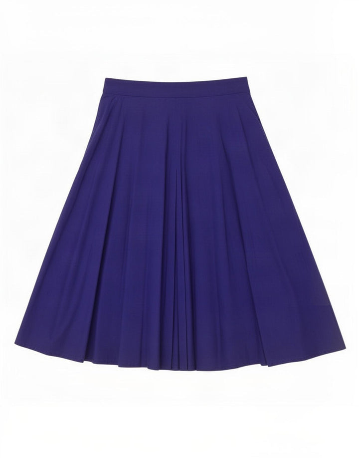Falda acampanada vintage para mujer IT 44 Mediana L28 Algodón azul