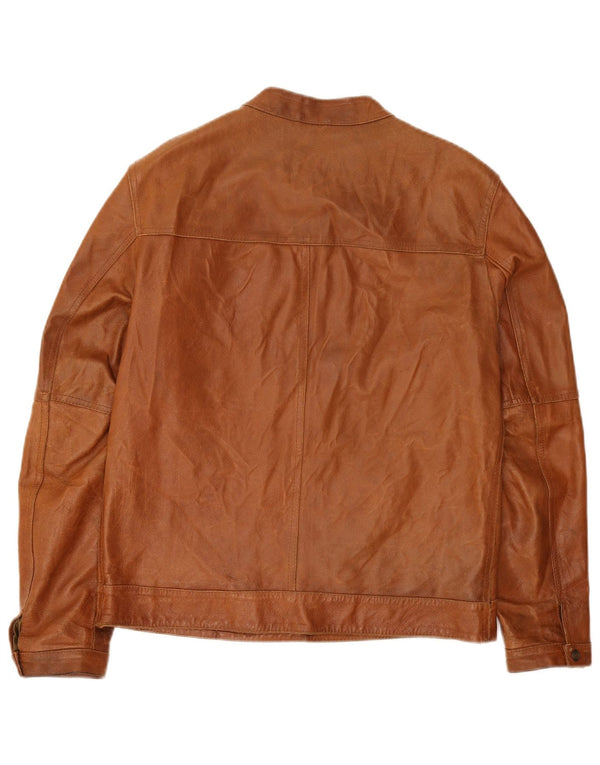 Bata Chaqueta de cuero para hombre UK 38 Marrón medio
