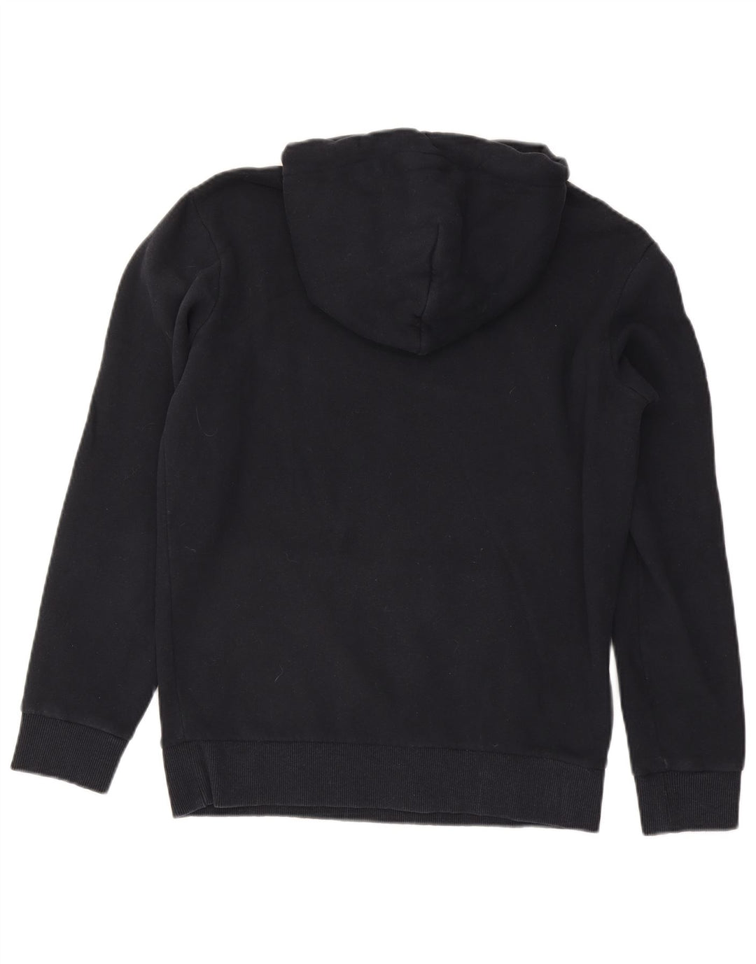 Superdry Jersey con capucha gráfica de algodón negro mediano para hombre