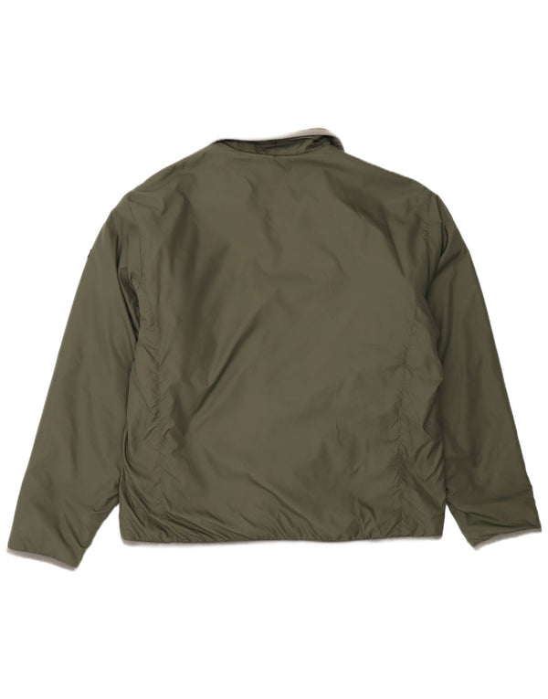 Napapijri Chaqueta reversible Geographic para hombre UK 40 Large Khaki