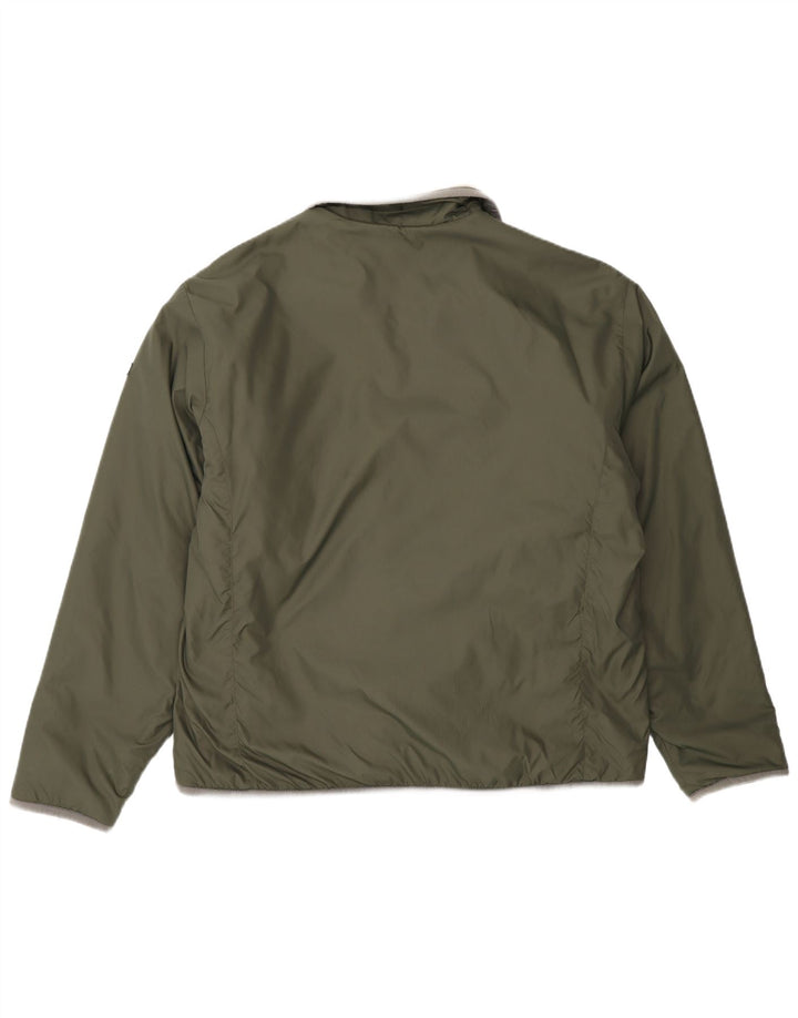 Napapijri Chaqueta reversible Geographic para hombre UK 40 Large Khaki