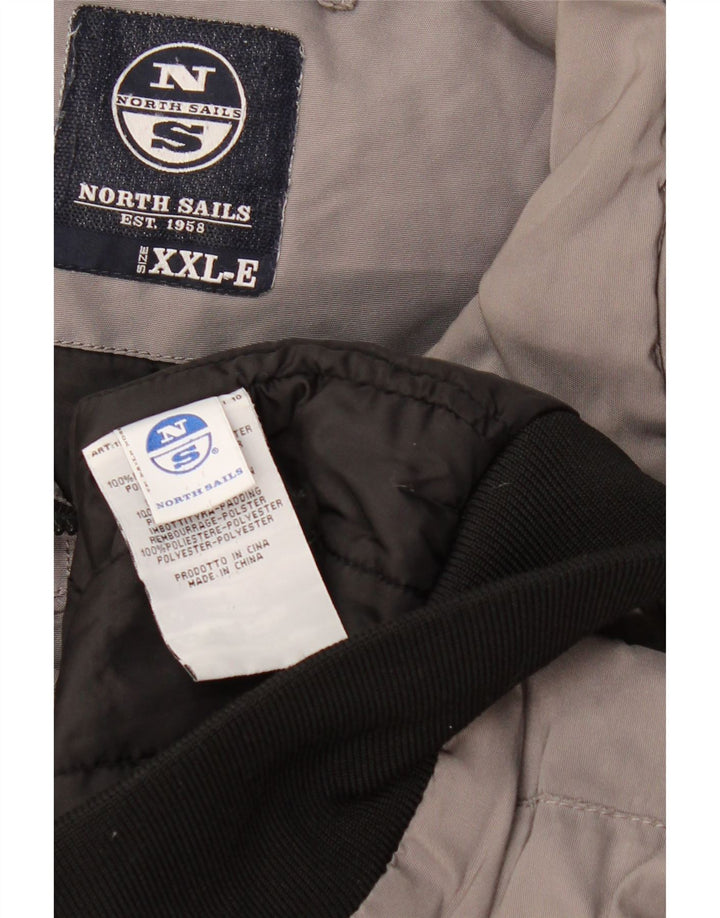 Chaqueta bomber para hombre North Sails UK 44 2XL Poliéster color block gris