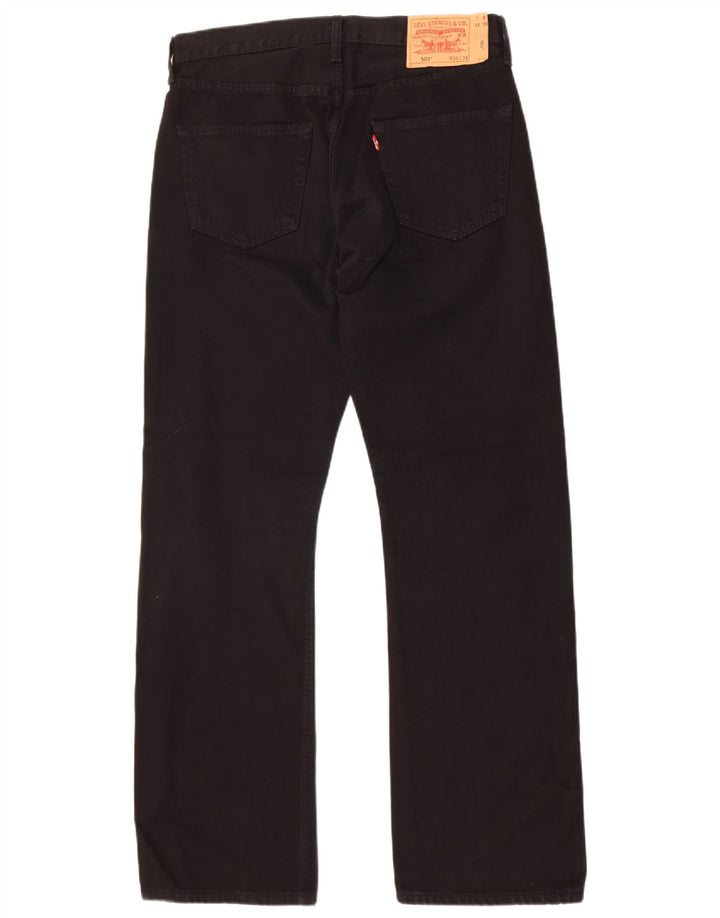 Levi's Jeans rectos 501 para hombre W32 L32 Algodón negro