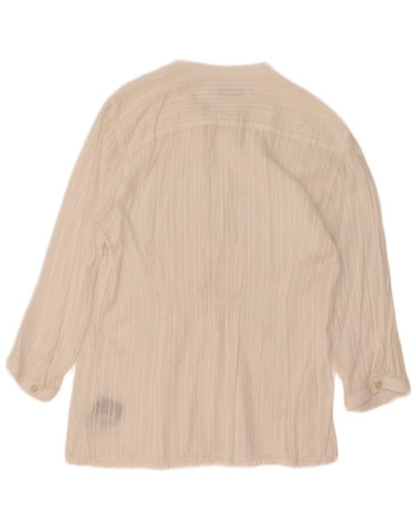 North Sails Blusa de manga 3/4 para mujer UK 44 Grande Algodón blanco
