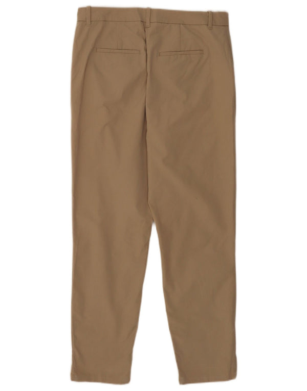 Marks & Spencer Pantalones chinos cónicos para mujer UK 10 Small W30 L26 Beige