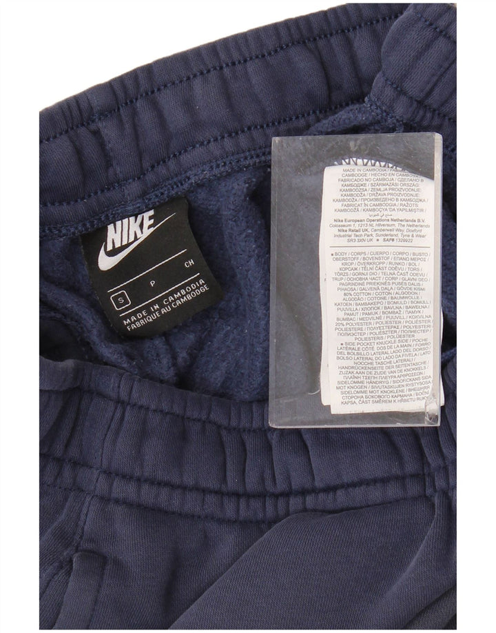 NIKE Hombre Pantalones de Chándal Joggers Small Azul Marino Algodón