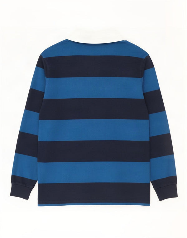 Marks & Spencer Polo de rugby azul Harbor para hombre, talla 2XL, rayas azul marino