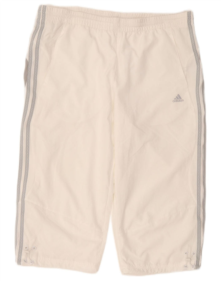 Adidas Mens Climalite Sport Shorts Grande Blanco Poliéster