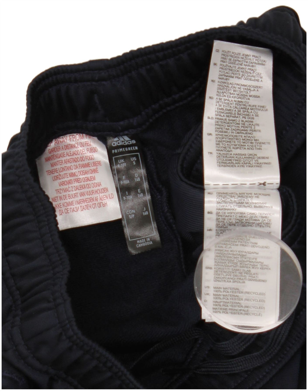 ADIDAS Pantalón Chándal Niños Primegreen 9-10 Años Azul Marino Poliéster