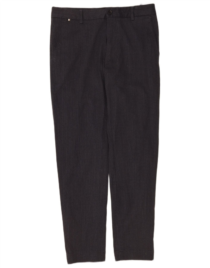 Hugo Boss Pantalón chino Kane de corte regular para hombre W30 L32 Poliéster gris