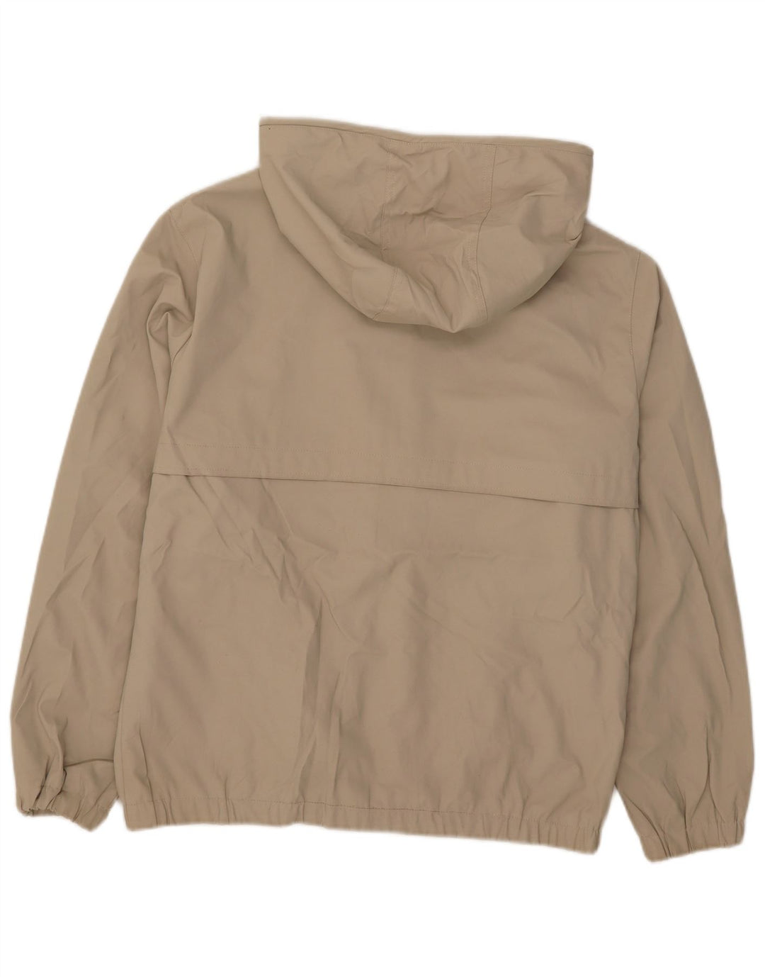 Zara Hombre Cazadora Bomber Con Capucha UK 38 Polietileno Beige Medio