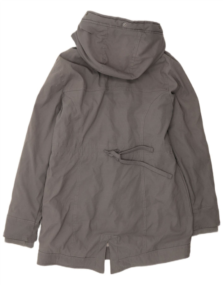 Hollister Chaqueta Parka Sherpa Con Capucha Para Mujer UK 44 Poliéster Gris Medio