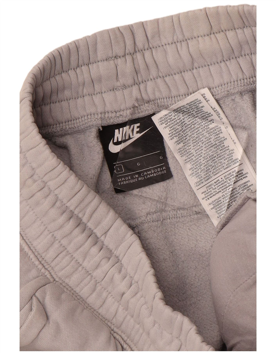 Nike - Pantalones de chándal para hombre, color gris, algodón