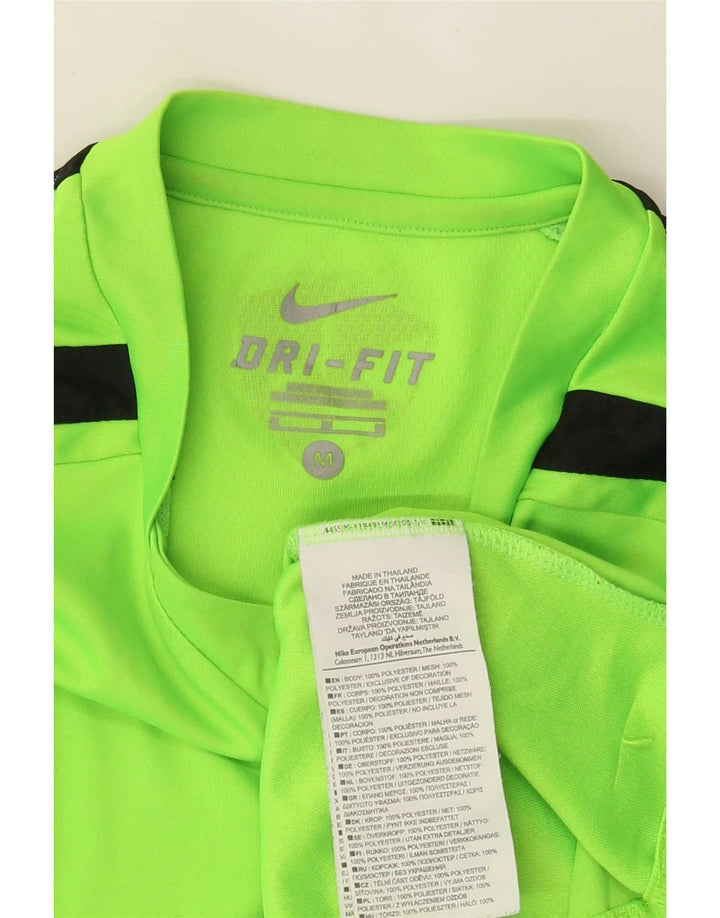 Camiseta Nike Hombre Dri Fit Top Poliéster Color Block Verde Medio