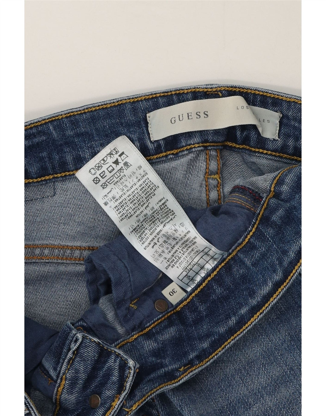 Guess Vaqueros Slim Hombre W30 L34 Algodón Azul