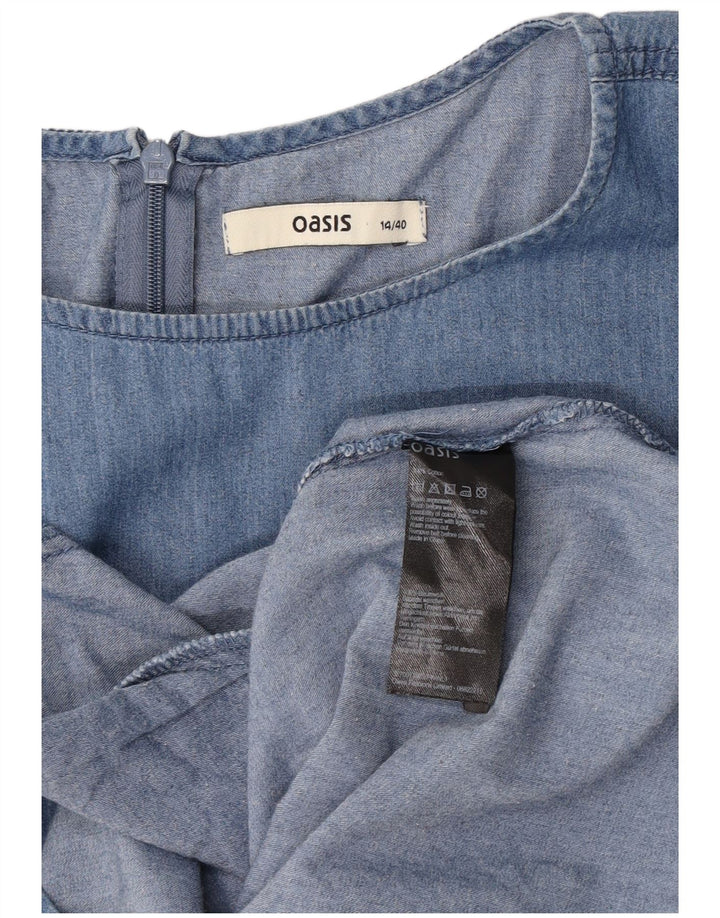 Vestido vaquero Oasis para mujer UK 44 Algodón azul medio