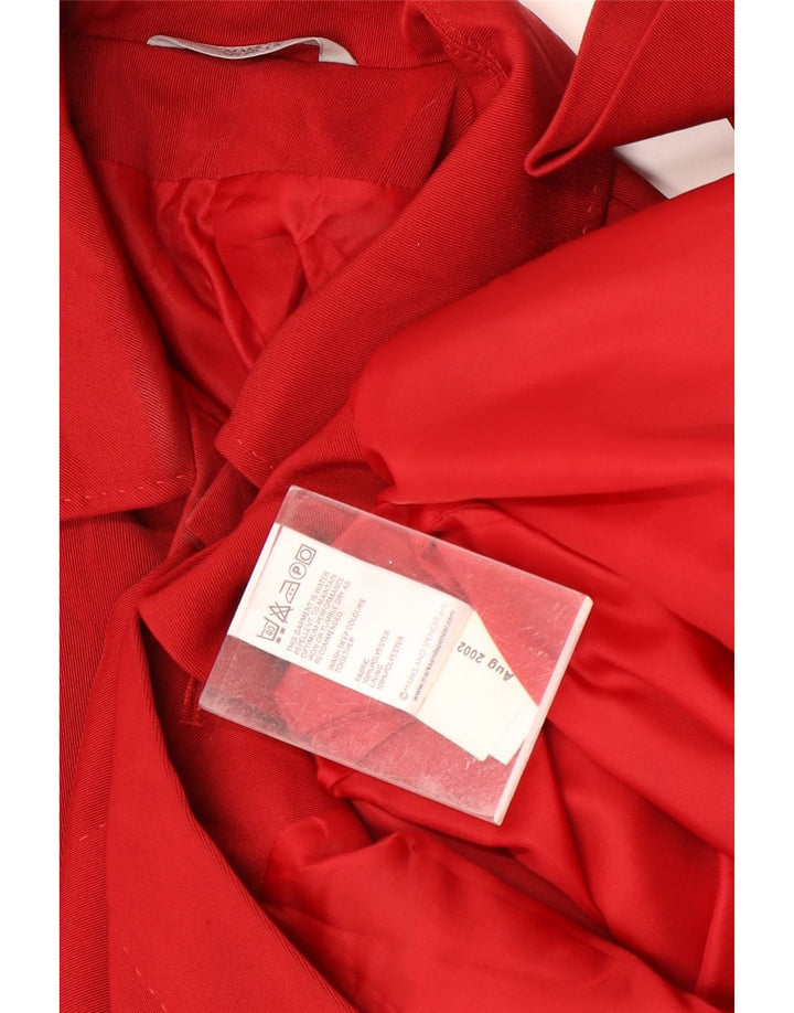 Marks & Spencer Abrigo para mujer UK 8 Pequeño Poliéster rojo