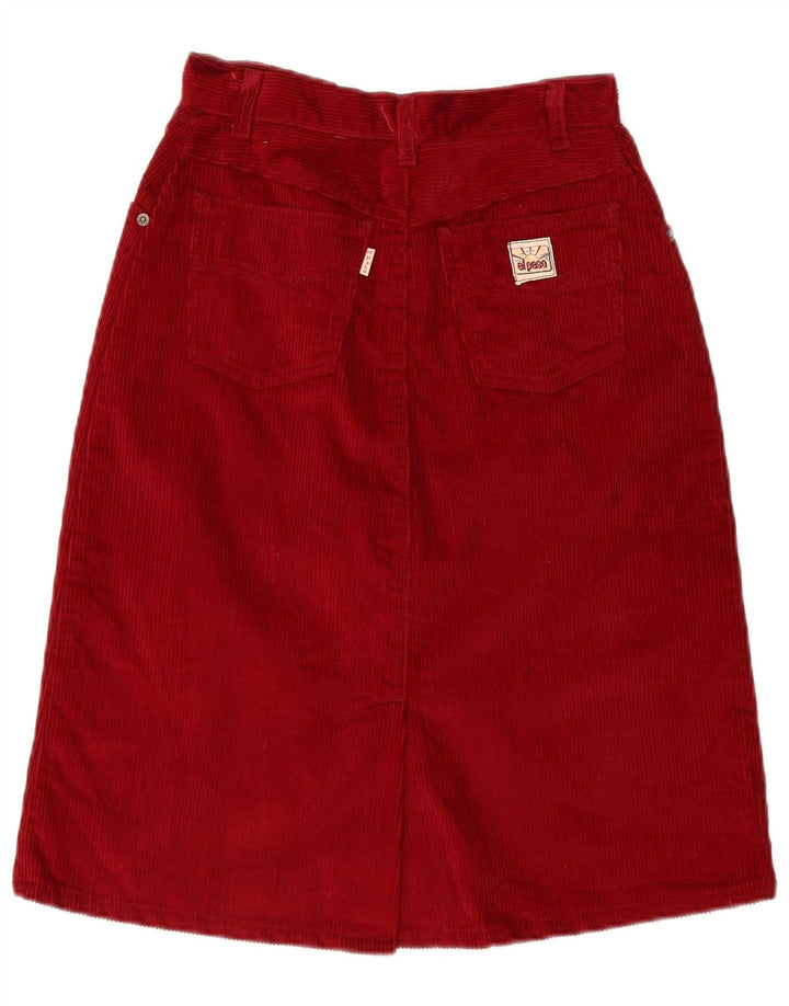 Falda de pana para mujer El Paso IT 44 Medium W26 Algodón rojo