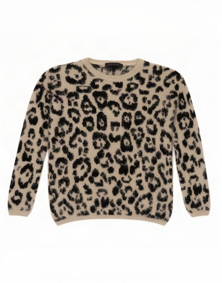 Marks & Spencer Suéter de Cuello Redondo para Mujer UK 8 Small Beige