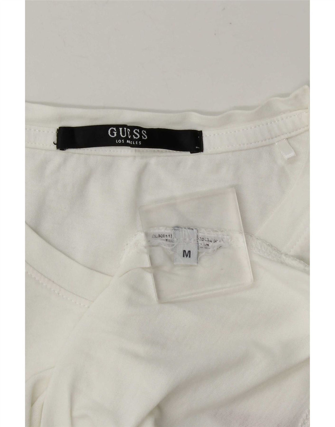 Guess Camiseta gráfica para mujer Top UK 44 Medium White