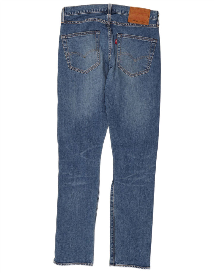 Levi's Jeans rectos desgastados 501 para hombre W28 L32 Algodón azul