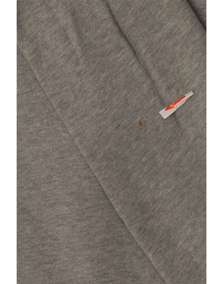 Adidas Hombre Sudadera Jumper Grande Gris Moteado Algodón