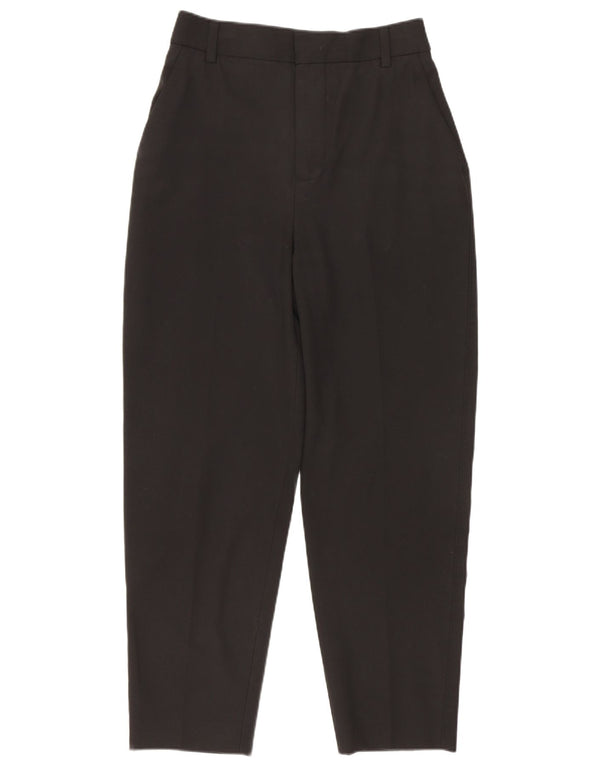 Zara Pantalón De Traje Cónico De Cintura Alta Para Mujer EU 32 2XS W22 L24 Negro