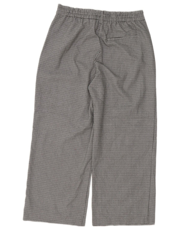Zara Mujer Trafaluc Pantalón Corto Mediano W28 L25 Pata De Gallo Negro