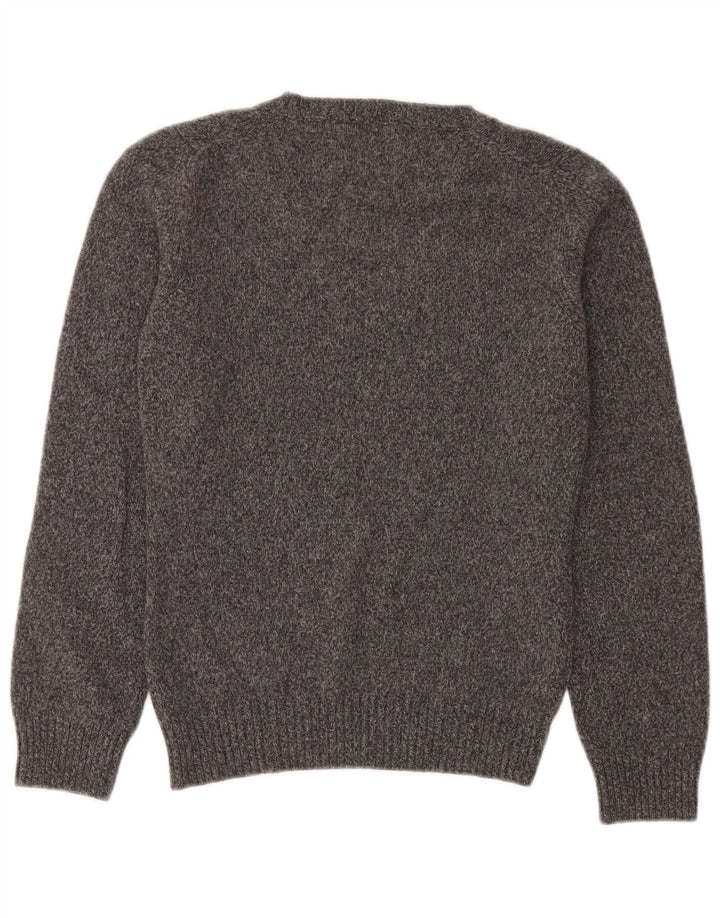 Brooksfield Jersey con cuello en V para mujer IT 42 Lana moteada gris medio