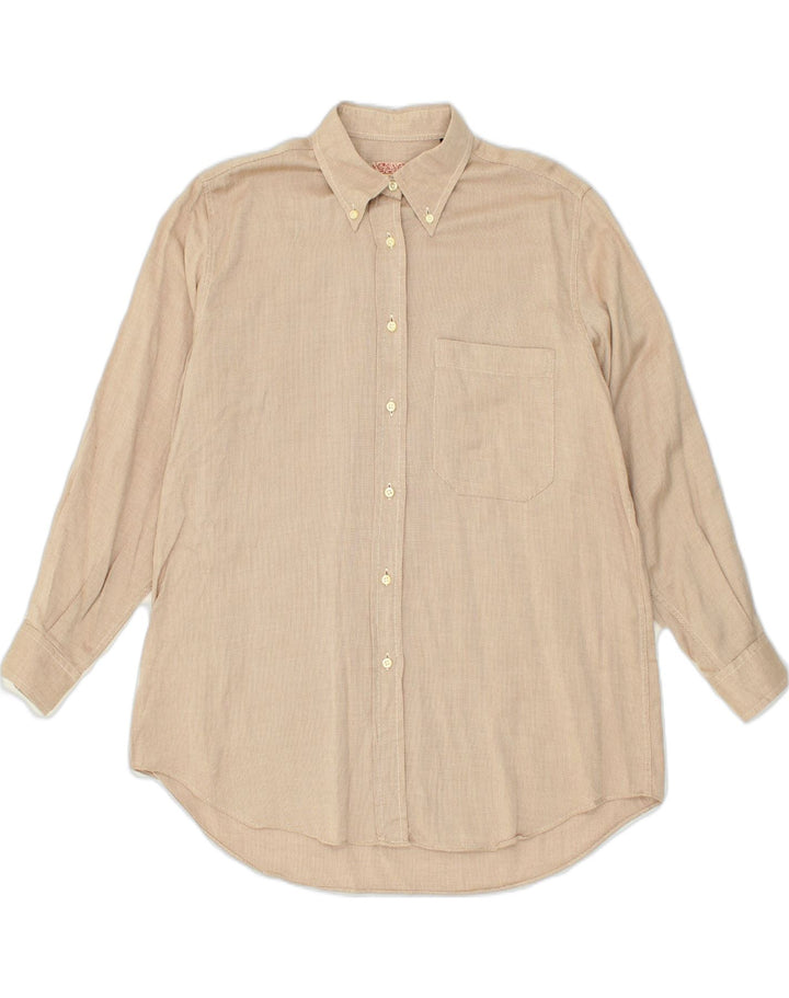 VINTAGE Womens Shirt EU 44 XL Beige Cotton | Vintage Vintage | Thrift | Second-Hand Vintage | Used Clothing | Messina Hembry 