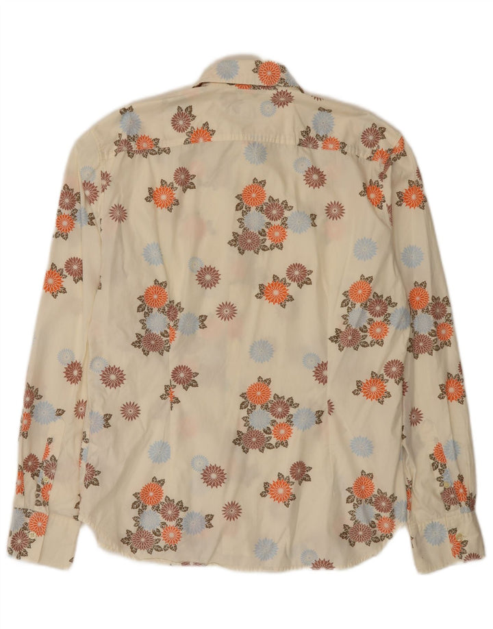 Camisa Paul Smith para hombre grande de algodón floral blanco roto