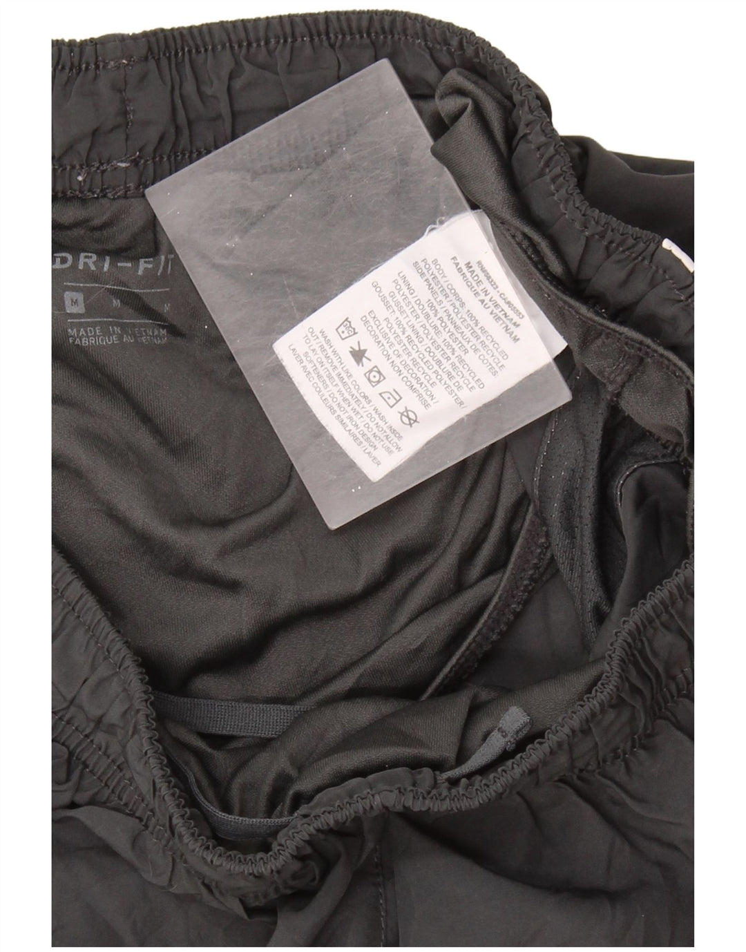 NIKE Pantalones cortos deportivos Dri Fit para mujer UK 12 Poliéster gris medio