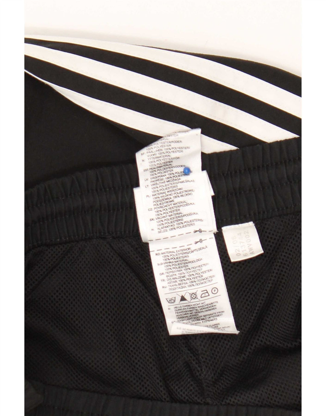 Adidas Pantalones de chándal para hombre ES 46/48 XL Negro Poliéster