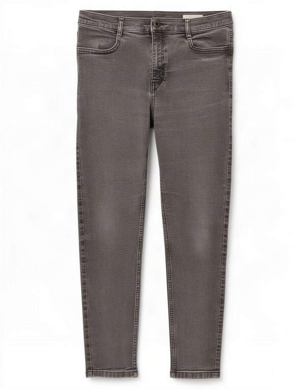 Marks & Spencer Jeans ajustados para mujer UK 14 Large W32 L25 Algodón gris