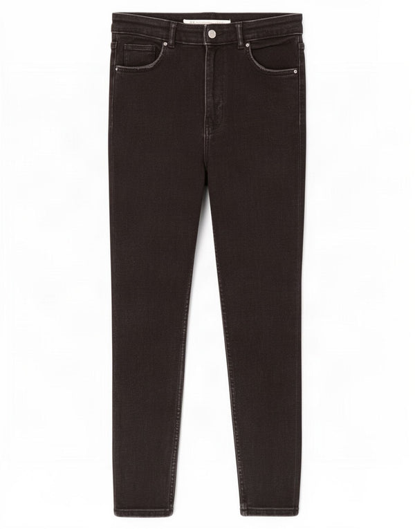 Zara Mujer Trafaluc Crop Skinny Jeans EU 40 Medium W30 L26 Negro