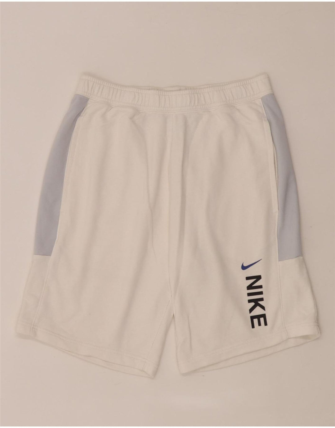 Pantalones cortos deportivos con estampado gráfico de algodón blanco mediano para hombre Nike