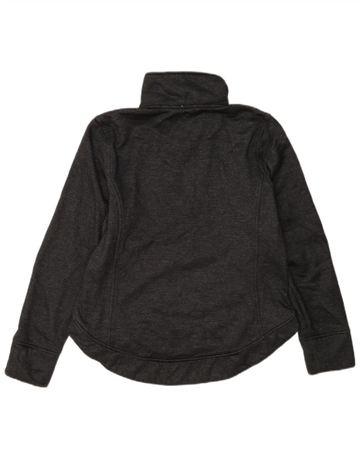 The North Face Sudadera con cuello y cremallera para mujer, talla 44, color gris medio