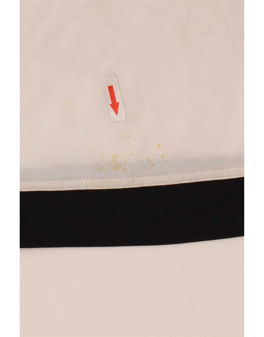 Adidas Hombre Climalite Camiseta Top Medio Blanco Colorblock Poliéster