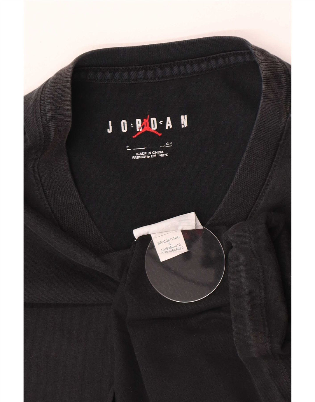 Jordan - Camiseta gráfica para hombre, talla pequeña, algodón negro