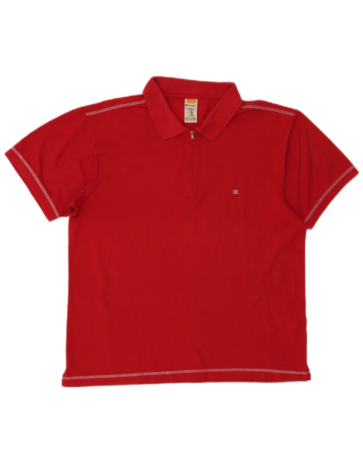 Champion Polo Hombre XL Algodón Rojo