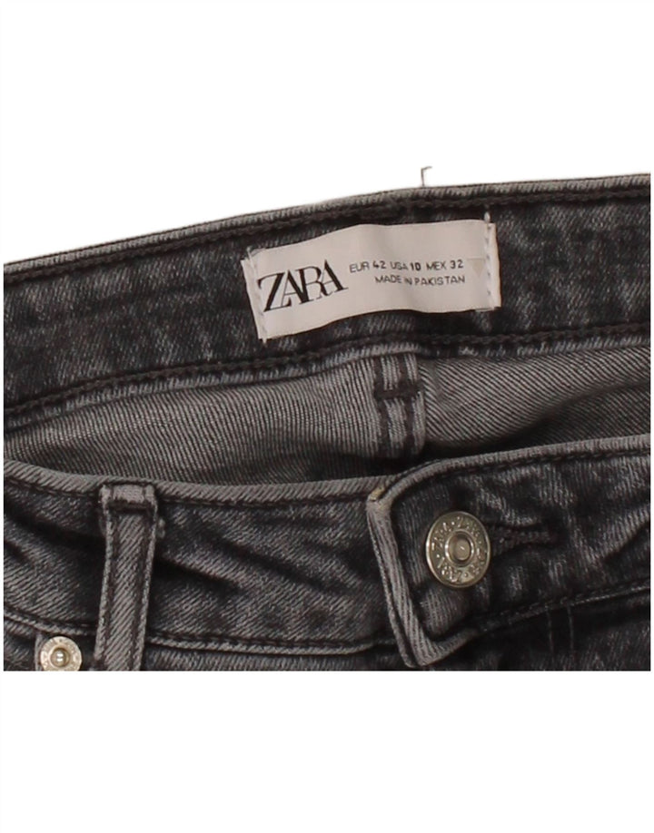 ZARA Womens Straight Jeans EU 42 Large W32 L30 Grey