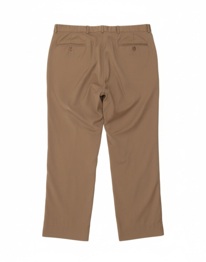 IZOD Mens Pegged Suit Trousers W36 L29 Brown Vintage Izod and Second-Hand Izod from Messina Hembry 
