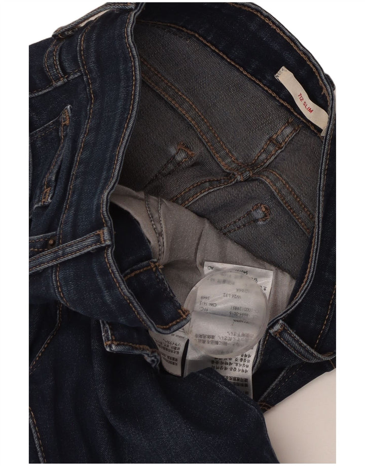 Vaqueros Levi's Mujer 712 Slim W26 L29 Algodón Azul