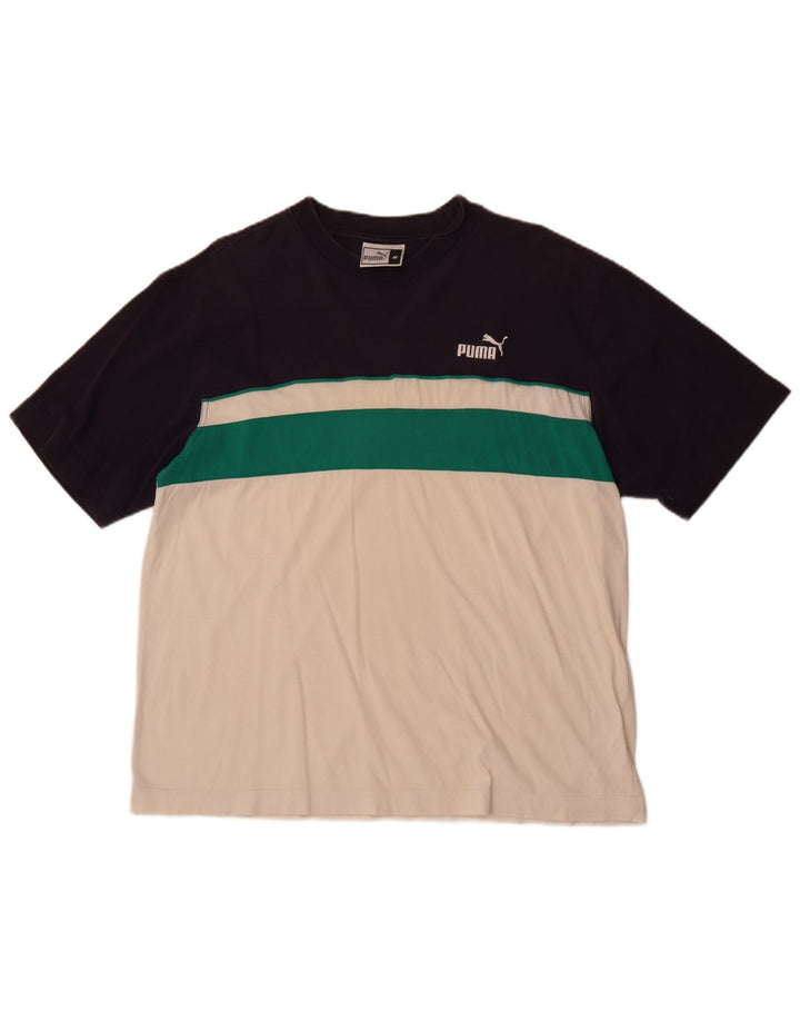 Camiseta Puma Top Medium White Colourblock para hombre