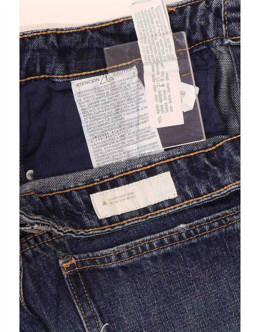 Zara Jeans De Pierna Ancha Para Mujer EU 40 Medium W30 L29 Algodón Azul