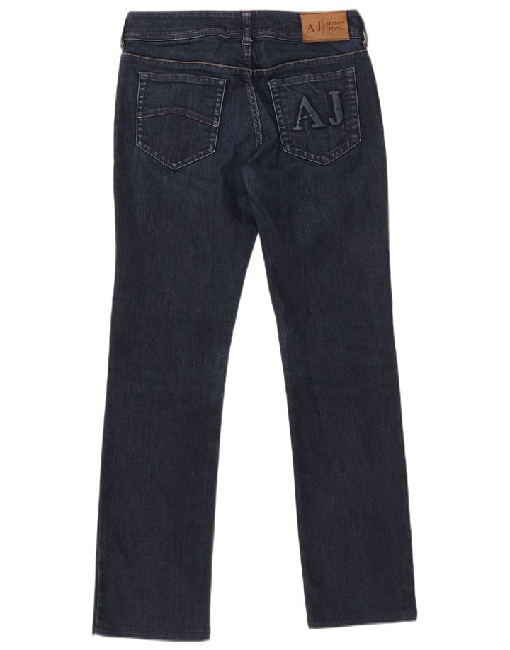 ARMANI Vaqueros Rectos Mujer W27 L28 Azul Marino