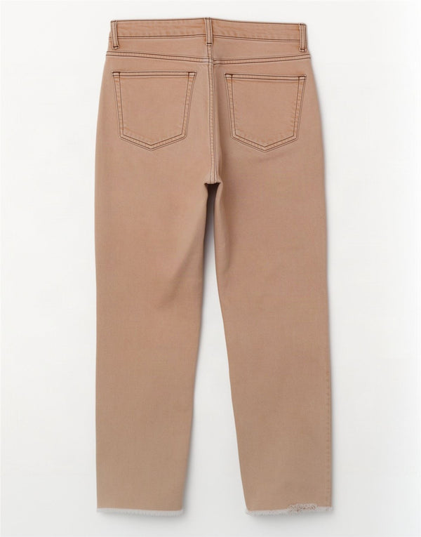 Vaqueros recortados para mujer Topshop W26 L25 Algodón beige