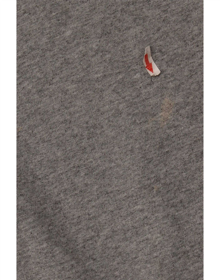 Adidas Mujer Sudadera Jumper UK 12/14 Algodón Gris Medio